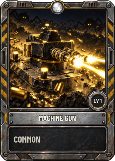 A common Machine Gun card
