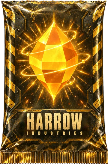 A Harrow Industries card pack